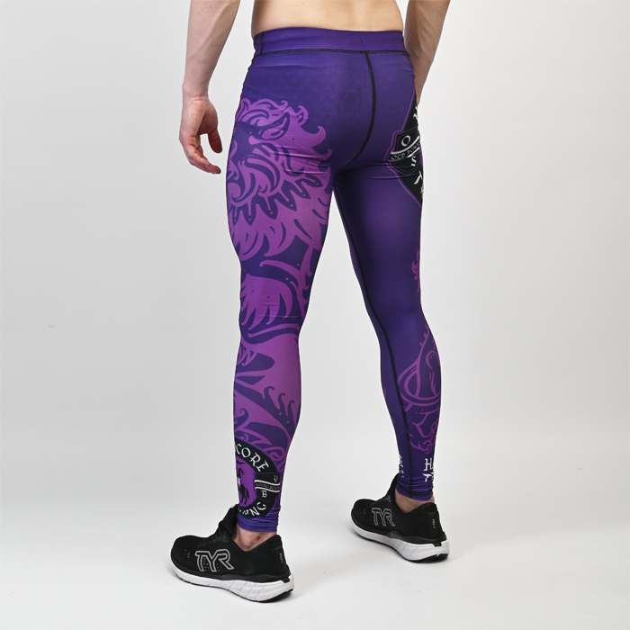 Компрессионные штаны Hardcore Training Heraldry Magenta - фото 5