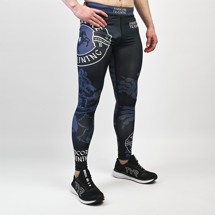 Компрессионные штаны Hardcore Training Heraldry Black - фото 1