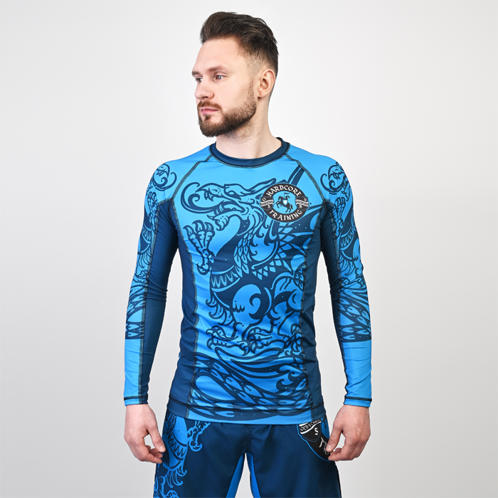 Рашгард Hardcore Training Heraldry Blue LS - фото 2