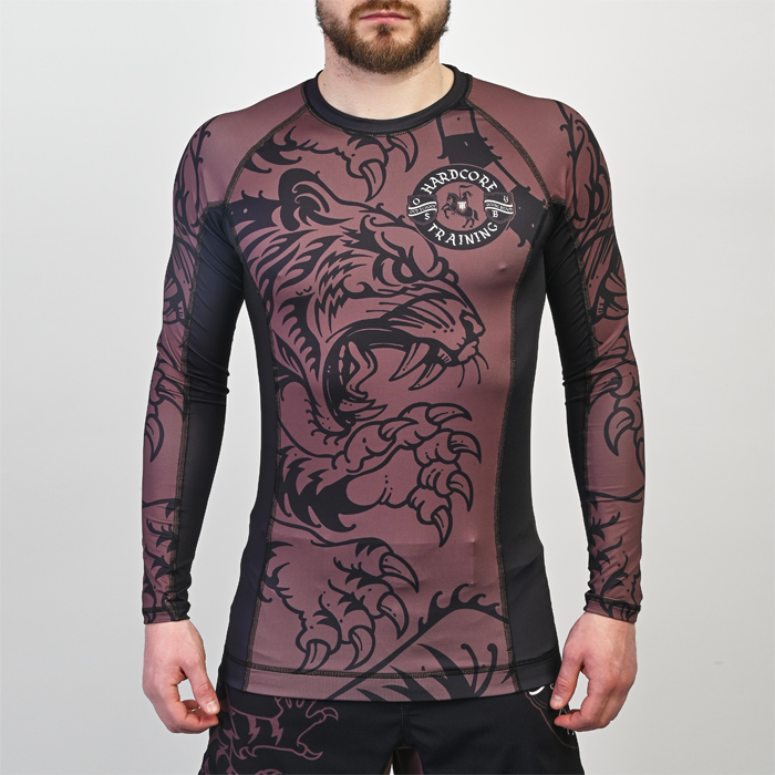 Рашгард Hardcore Training Heraldry Brown LS - фото 1
