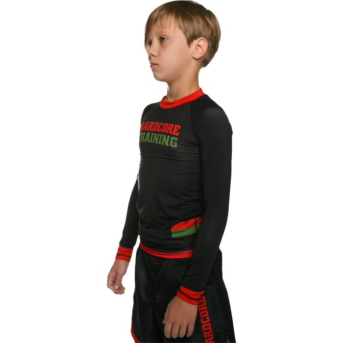 Детский рашгард Hardcore Training Red-Green - фото 3