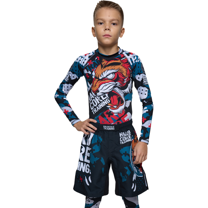 Детский рашгард Hardcore Training Tiger Fury LS - фото 1