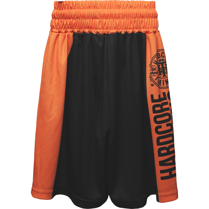 Детские боксёрские шорты Hardcore Training Black/Orange - фото 2