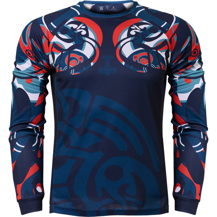 Тренировочный лонгслив Hardcore Training Nordic Pattern Black Russian - фото 5