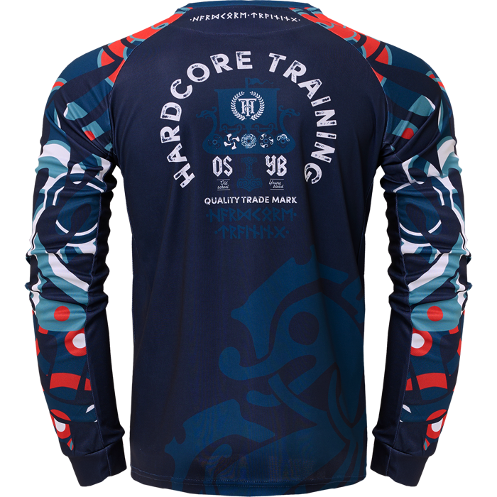 Тренировочный лонгслив Hardcore Training Nordic Pattern Black Russian - фото 6