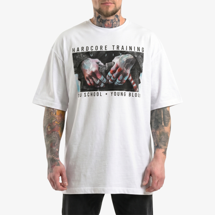 Футболка Hardcore Training Triumph White Oversized Fit - фото 1