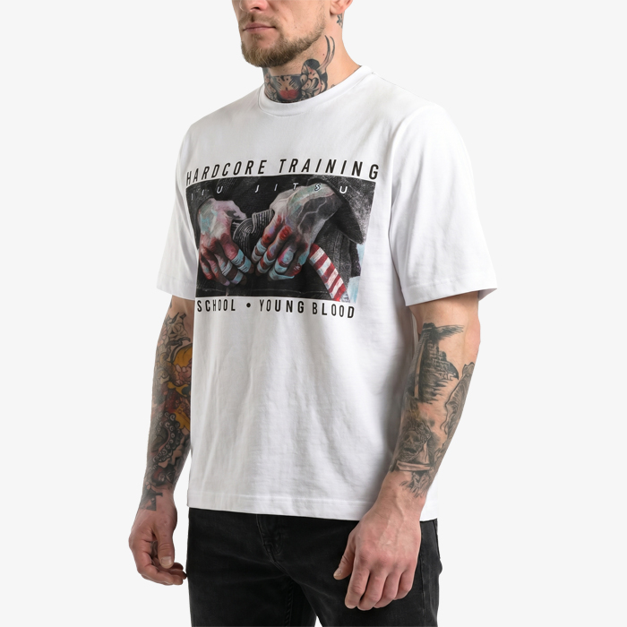 Футболка Hardcore Training Triumph White Oversized Fit - фото 2