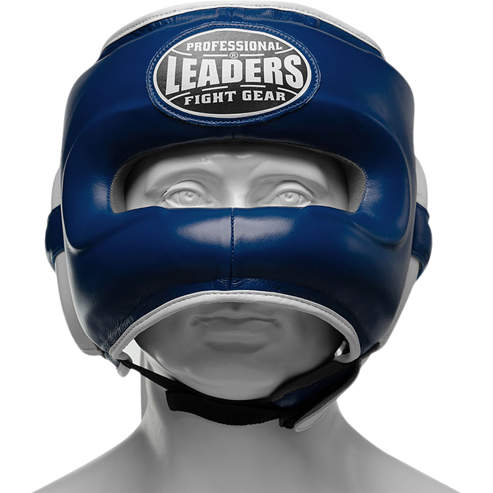 Бамперный боксерский шлем Leaders LS3SHGNB BL/WH - фото 2
