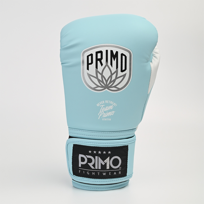 Боксерские перчатки Primo Emblem II Semi Leather Arctic Blue - фото 4