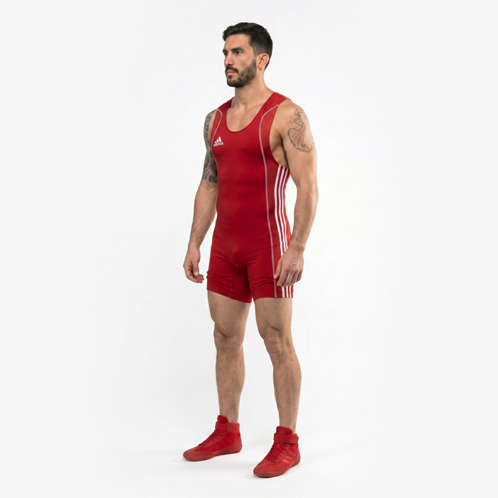 Трико для борьбы Adidas W8 красное - фото 2