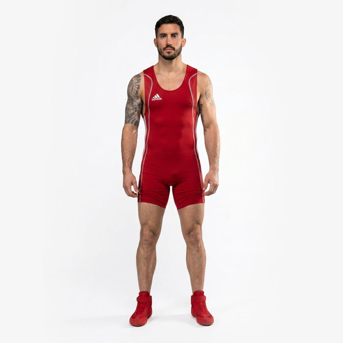 Трико для борьбы Adidas W8 красное - фото 3