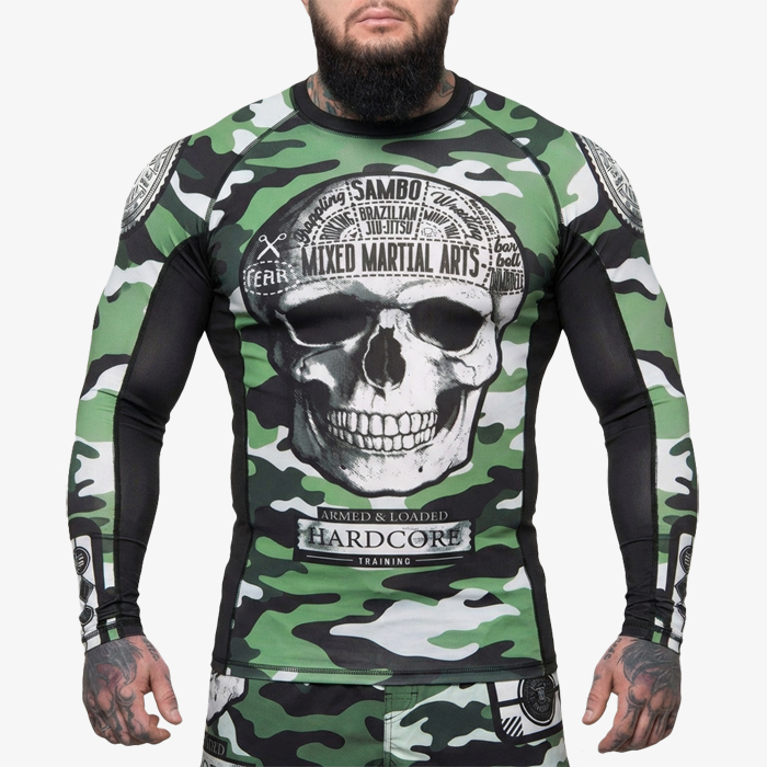Рашгард Hardcore Training Fear Zone Green Camo - фото 1