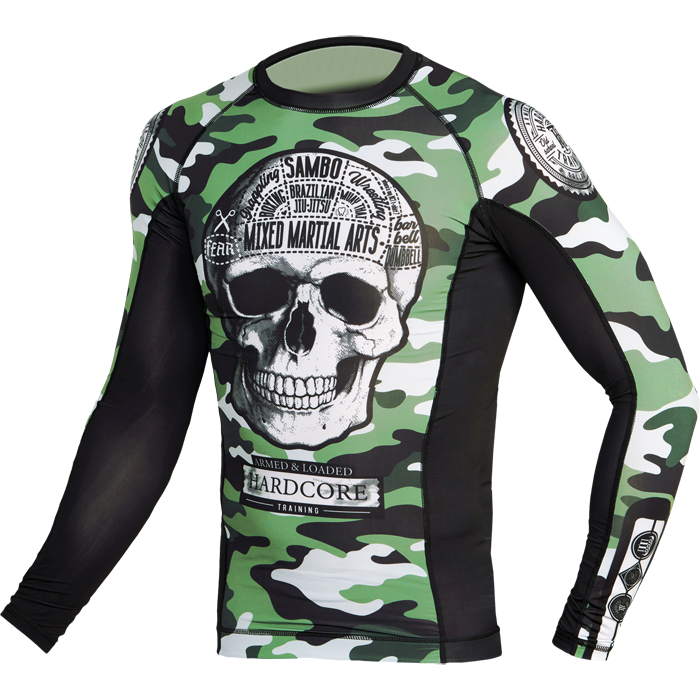Рашгард Hardcore Training Fear Zone Green Camo - фото 2
