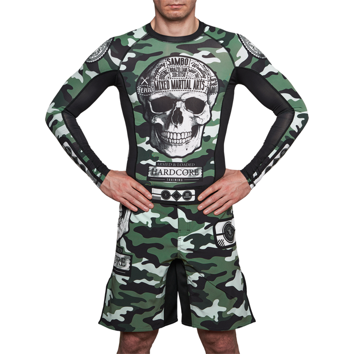 Рашгард Hardcore Training Fear Zone Green Camo - фото 6
