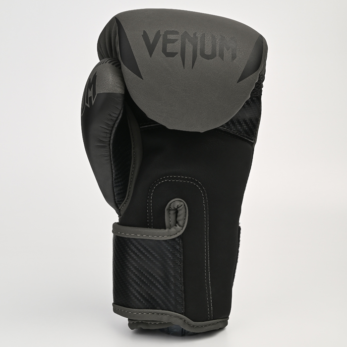 Боксерские перчатки Venum Impact Grey/Black - фото 4