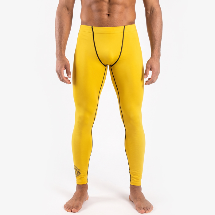 Компрессионные штаны Hardcore Training Perfect Yellow - фото 1