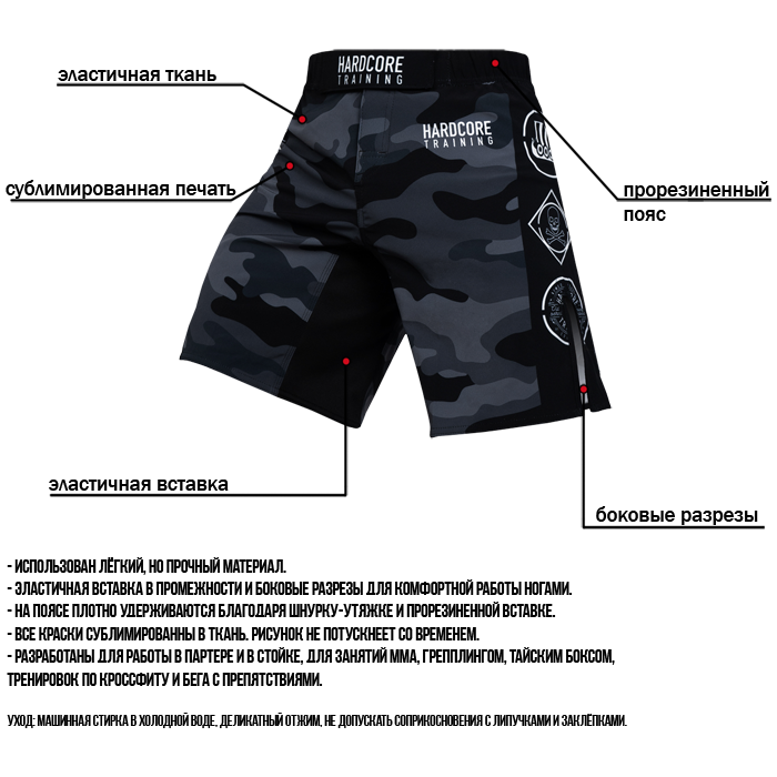 Шорты Hardcore Training Night Camo 2.0 - фото 2