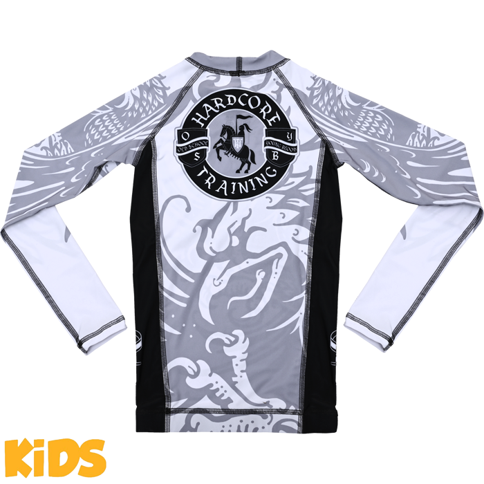 Детский рашгард Hardcore Training Heraldry White LS - фото 2