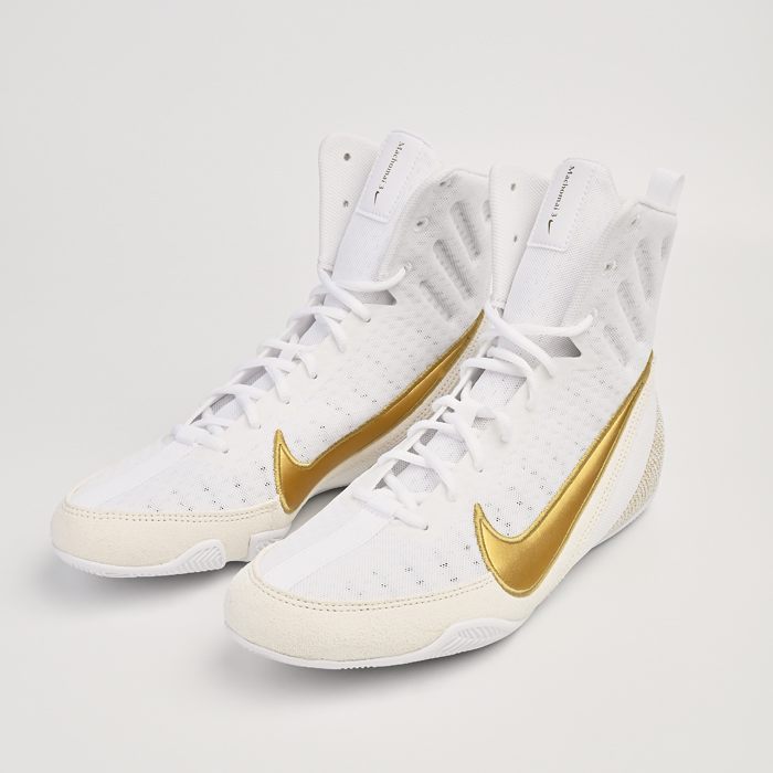 Боксерки Nike Machomai 3.0 White/Gold - фото 1