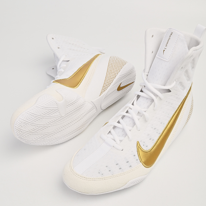 Боксерки Nike Machomai 3.0 White/Gold - фото 2
