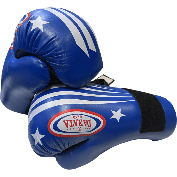 Перчатки для тхэквондо ITF/GTF и кикбоксинга Danata Star DAS-821 Blue - фото 1
