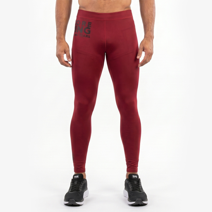 Компрессионные штаны Hardcore Training Burning Burgundy - фото 1
