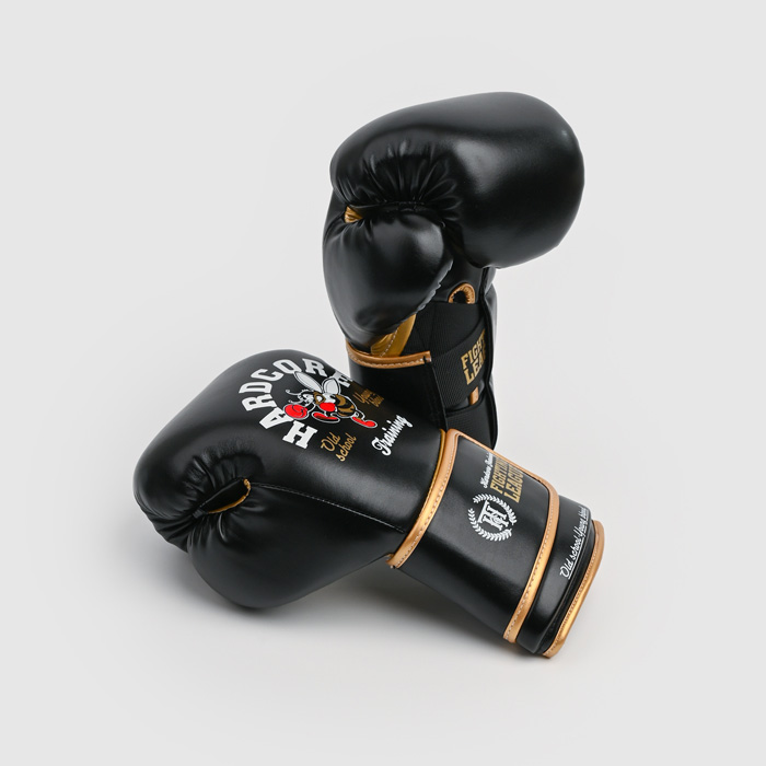 Боксерские перчатки Hardcore Training Fighting League Black PU - фото 2