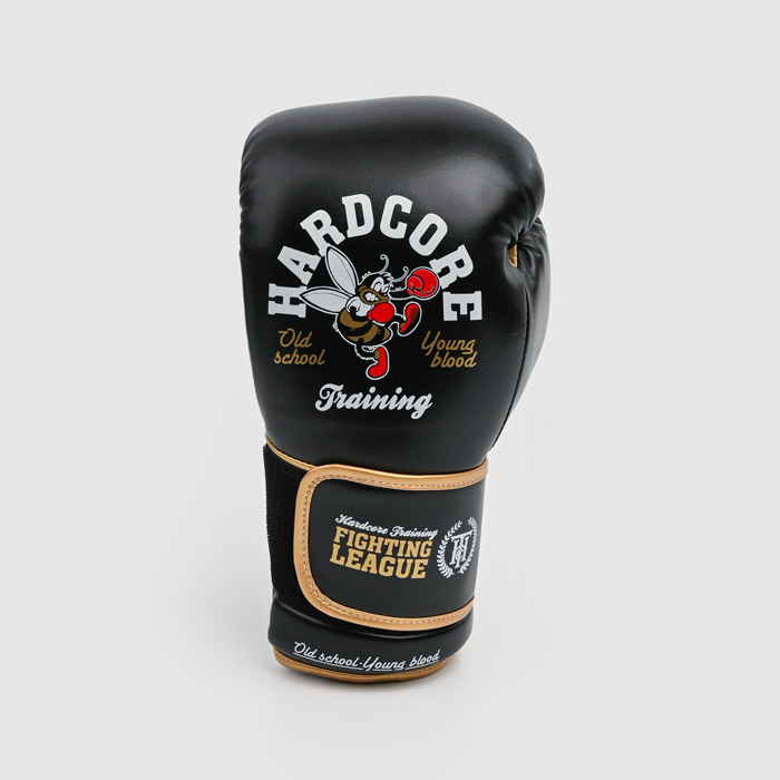 Боксерские перчатки Hardcore Training Fighting League Black PU - фото 4
