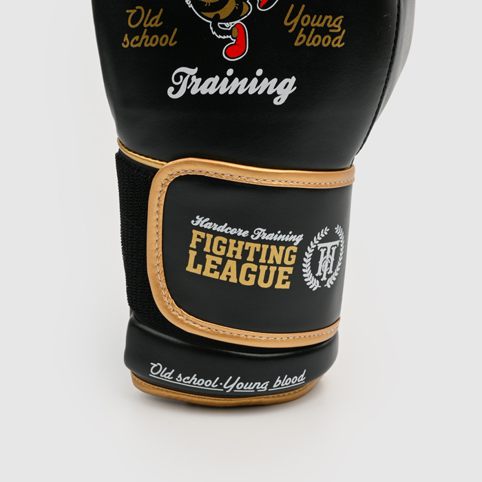 Боксерские перчатки Hardcore Training Fighting League Black PU - фото 6