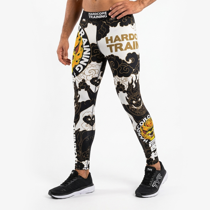 Компрессионные штаны Hardcore Training Raijin Black/White - фото 2