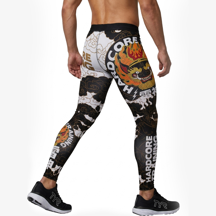 Компрессионные штаны Hardcore Training Raijin Black/White - фото 3