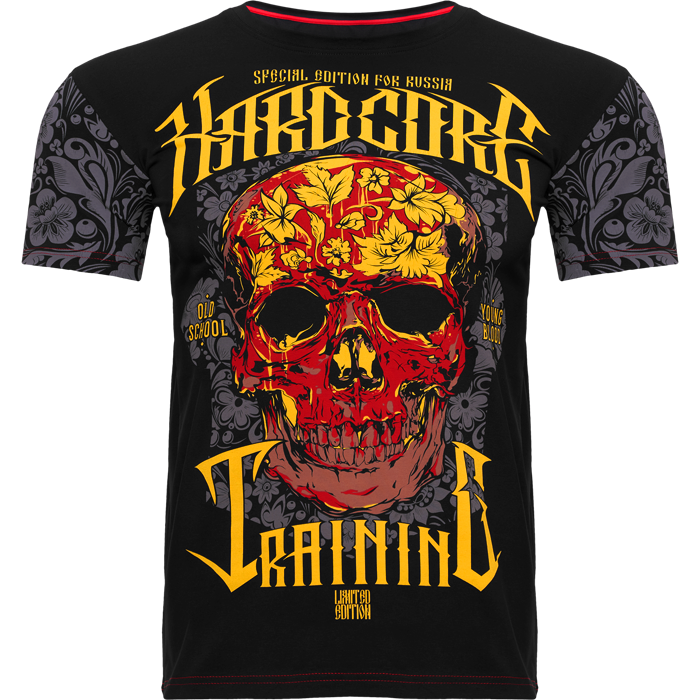Футболка Hardcore Training Skull Folk Black - фото 2