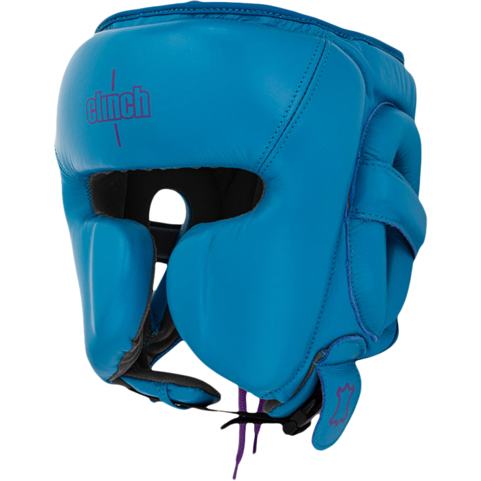 Боксерский шлем Clinch Undefeated светло-синий - фото 1