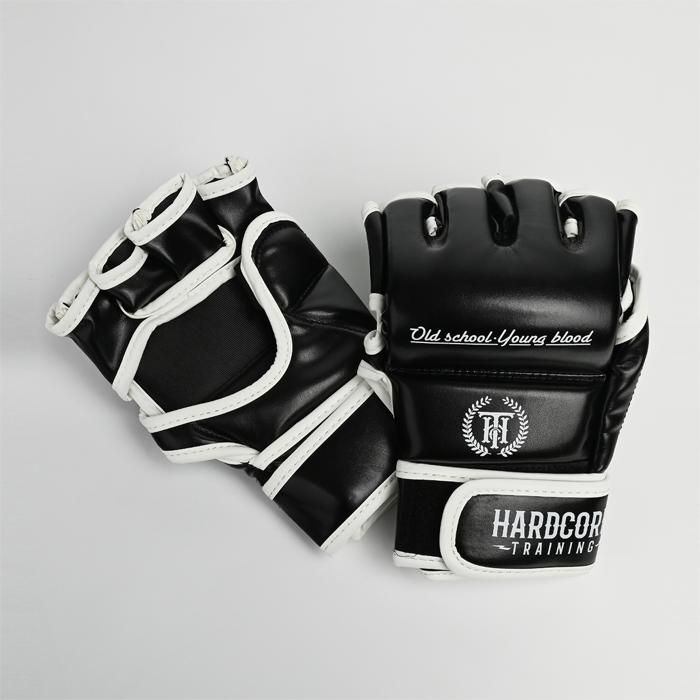 ММА перчатки Hardcore Training Base PU Black - фото 1