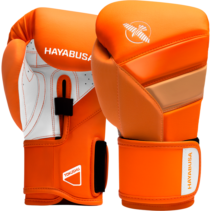 Боксерские перчатки Hayabusa T3 Neon Orange - фото 1
