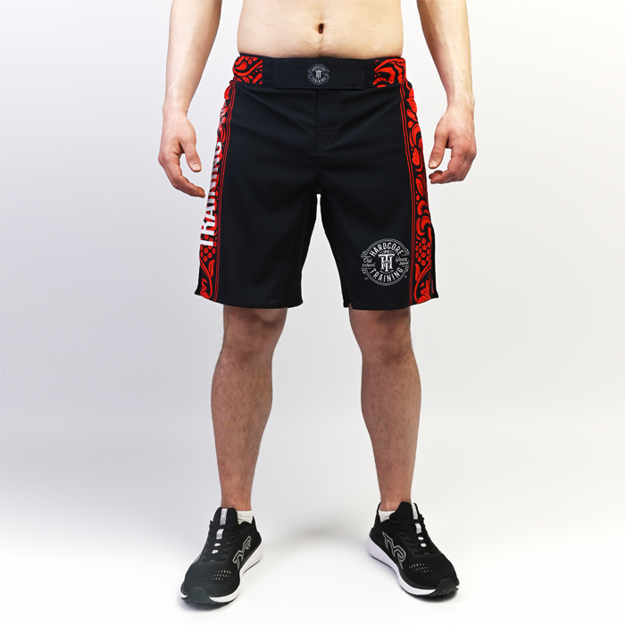Шорты Hardcore Training Russian Pattern Black/Red - фото 2