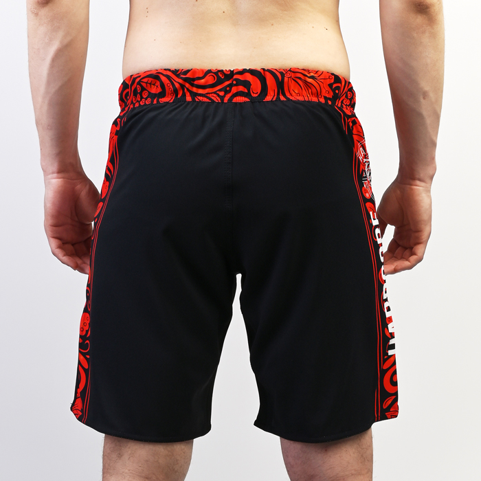 Шорты Hardcore Training Russian Pattern Black/Red - фото 4
