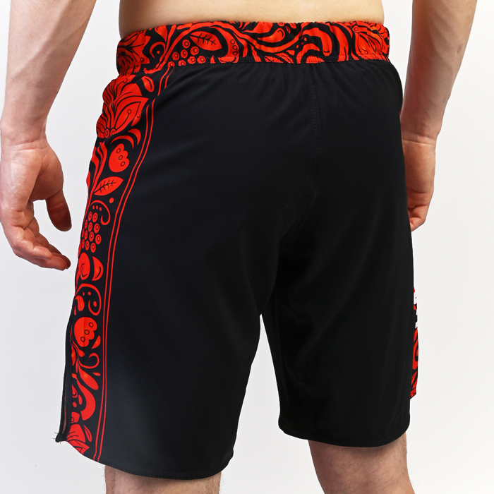 Шорты Hardcore Training Russian Pattern Black/Red - фото 5