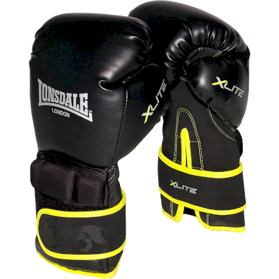 Боксерские перчатки Lonsdale Black/Acid Green