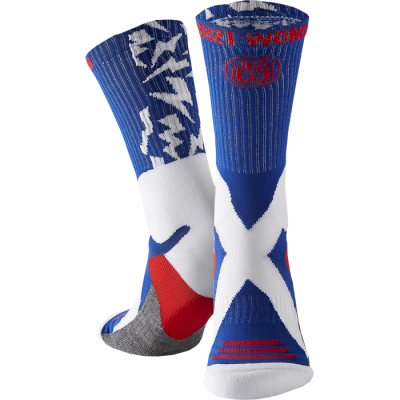 Носки Suzi Wong Lightning Socks синий/белый/красный