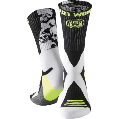 Носки Suzi Wong Skull X-Sole черный/неоновый