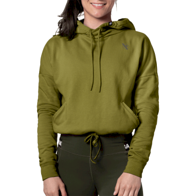 Женское укороченное худи Hayabusa Women’s Cozy Fleece Cropped Hoodie Olive