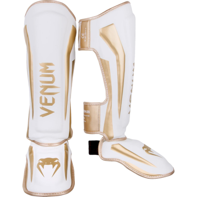 Шингарды Venum Elite White/Gold