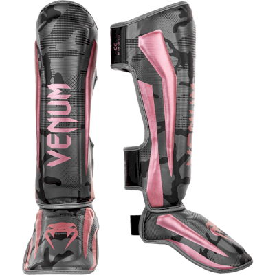 Шингарды Venum Elite Black/Pink Gold