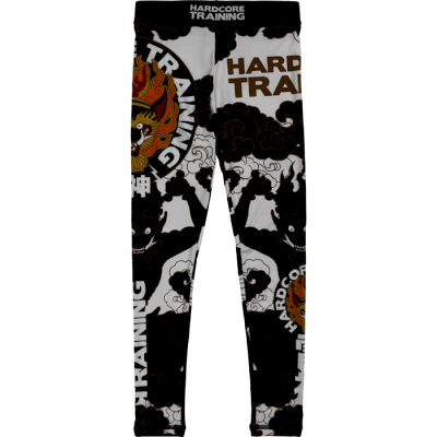 Детские компрессионные штаны Hardcore Training Raijin Black/White