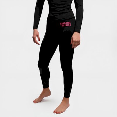 Женские компрессионные штаны Hardcore Training Black Shadow 3.D Neon Pink