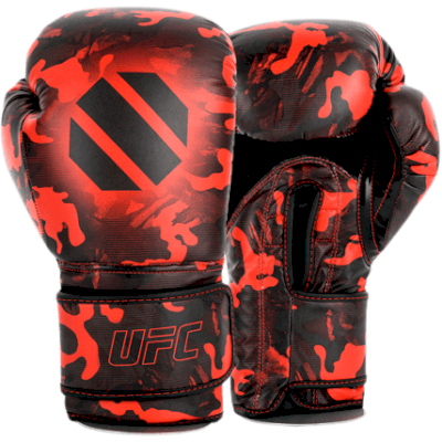 Боксерские перчатки UFC Pro камуфляж Shadow красный камуфляж