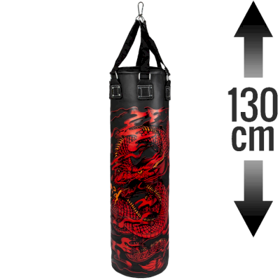 Боксерский мешок Venum Dragon`s Flight черный/белый 130 см