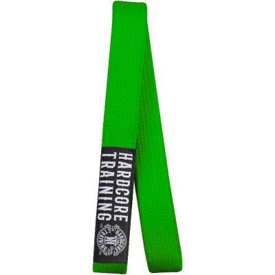 Детский пояс для кимоно Hardcore Training Green