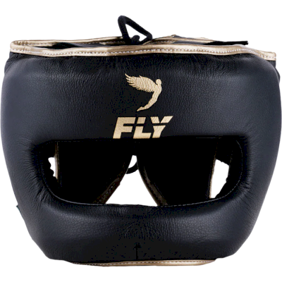 Бамперный боксерский шлем Fly Superbar черный/золотой